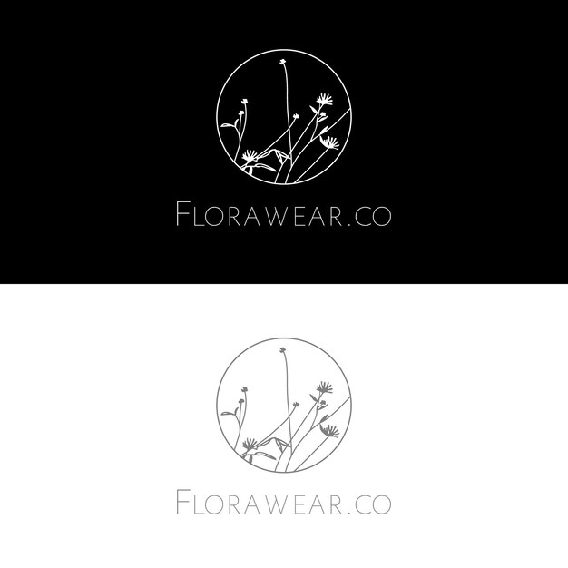 Logo for a flower shop called florist.