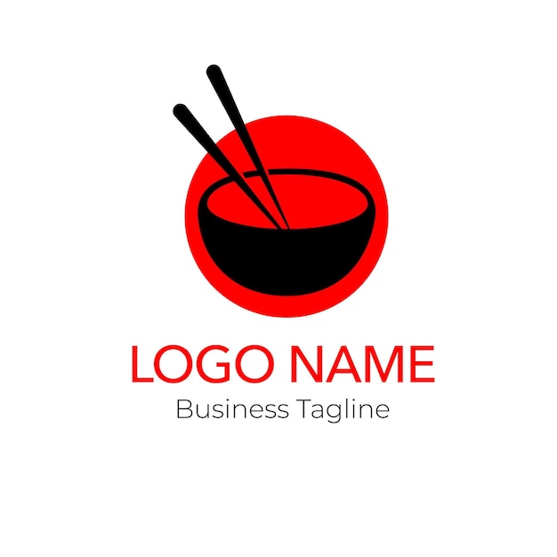 logo food noodle shop design business template collection