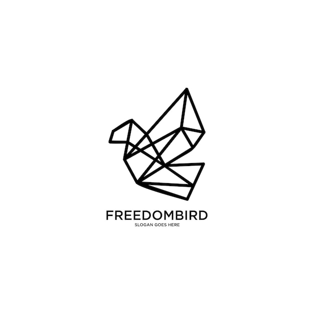 LOGO FREEDOMBIRD SLOGAN GOES HERE DESIGN ART TEMPLATE