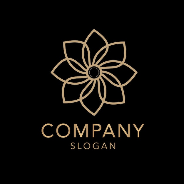 Vector logo gold luxury company brand business