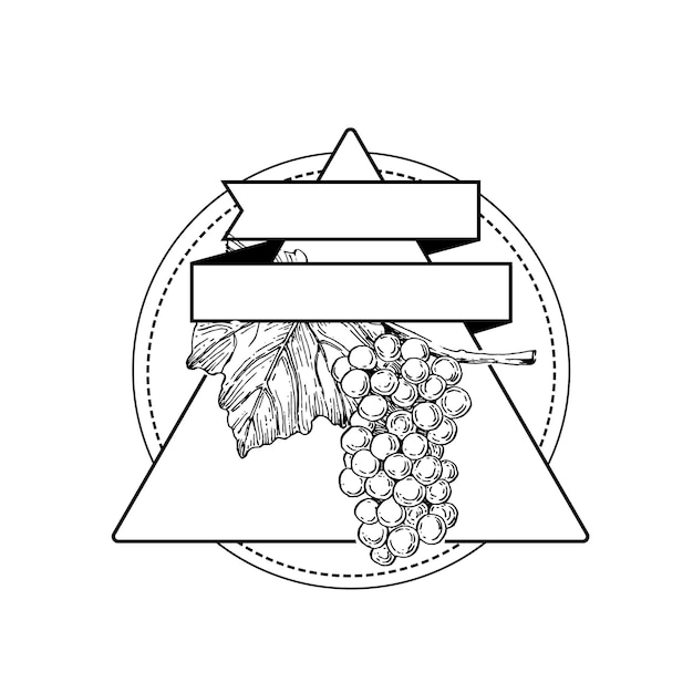 Logo grape emblem