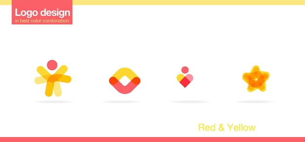 Logo in great color palette red and yellow