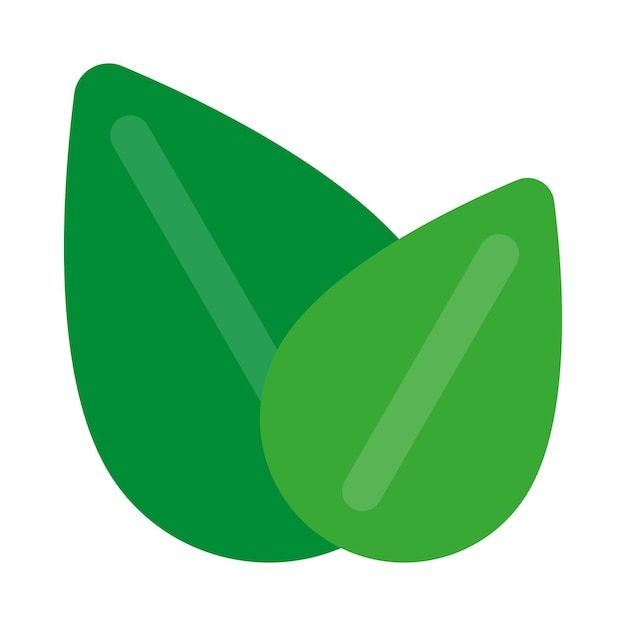 Vector logo green leaf ecology nature element