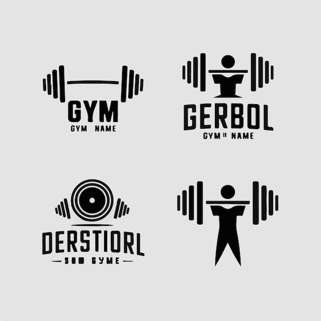 Vector a logo for the gym is shown with the words gym on it