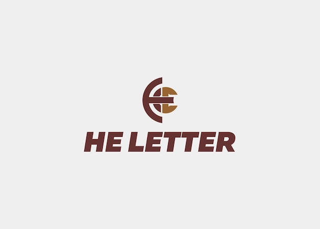 LOGO HE LETTER COMPANY NAME