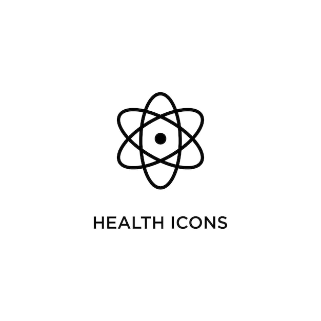 logo health icons design art template