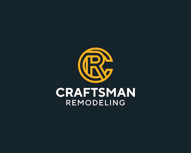 Vector logo for a home improvement company called craftsman remodeling