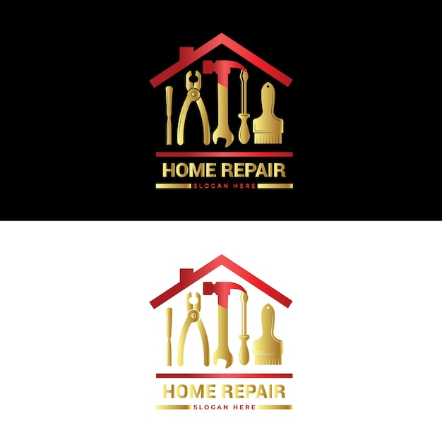 Logo for home repair company that is a home repair company.