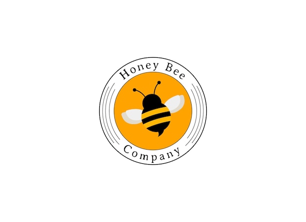 Vector logo for a honey bee company