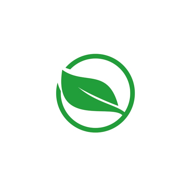 Logo icon green leaf ecology nature