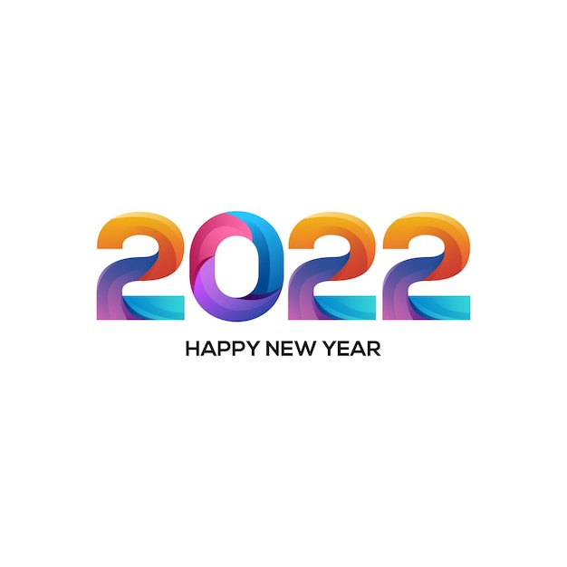 Logo illustration 2022 colorful gradient