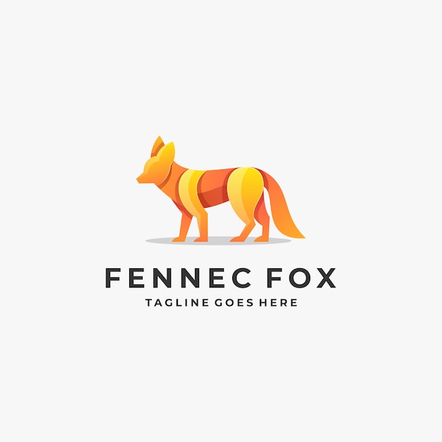   Logo Illustration Fox Elegant Gradient Colorful