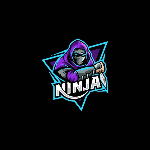  Logo Illustration Ninja Fighter E Sports Style