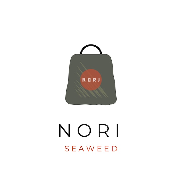 Logo Illustration for Shopping Nori Seaweed Or Seafood