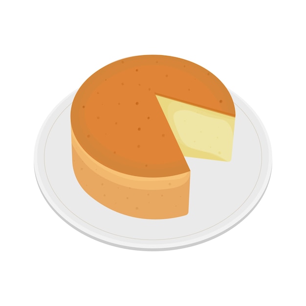 Logo Illustration Soft Japanese cotton cheese cake