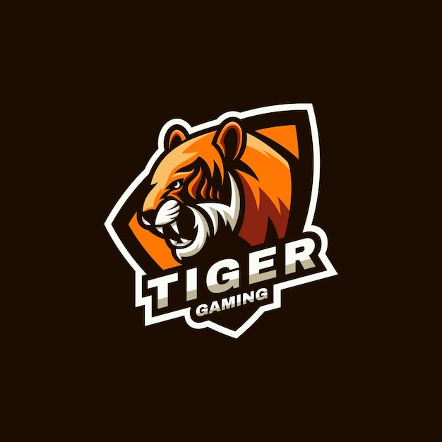  Logo Illustration Tiger Sports and E-Sport Style.