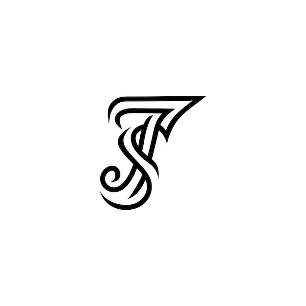 Logo initials line js