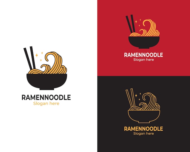 logo japanese noodles in bowl