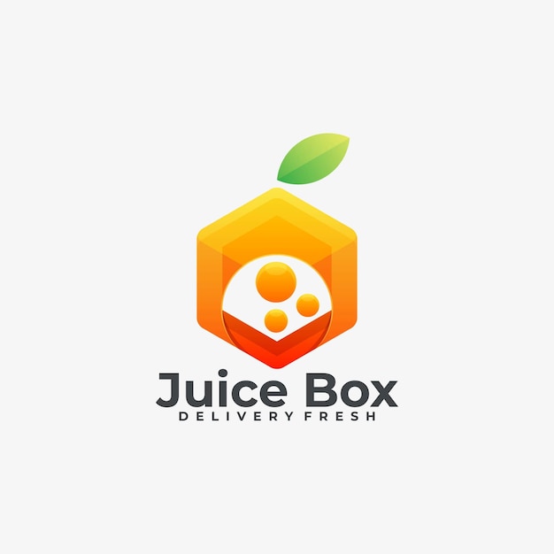 A logo for a juice box delivery fresh.