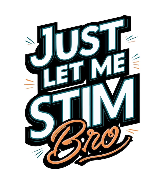 a logo for just let me let me be let me