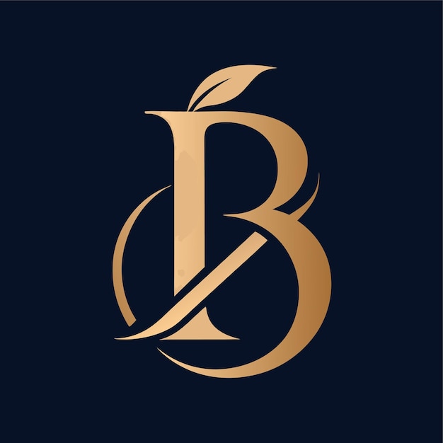 a logo for the letter b on a blue background