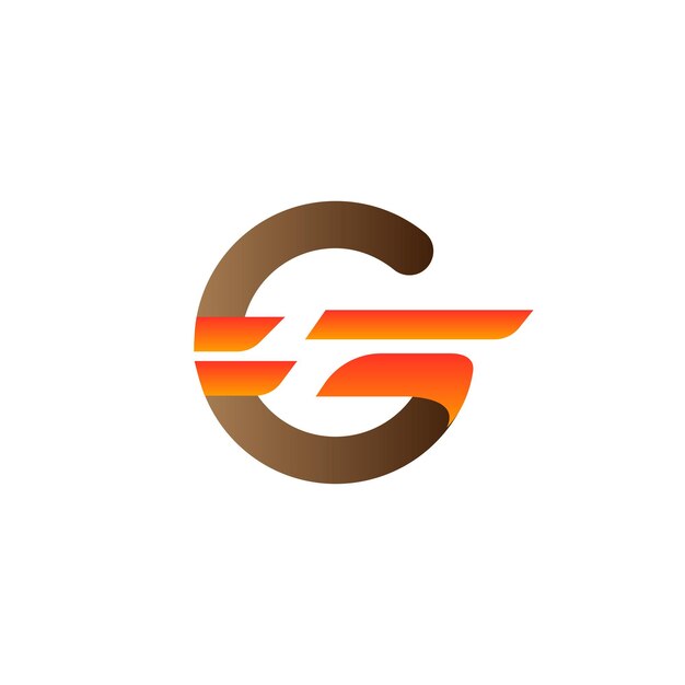 Logo letter g Fast delivery logo