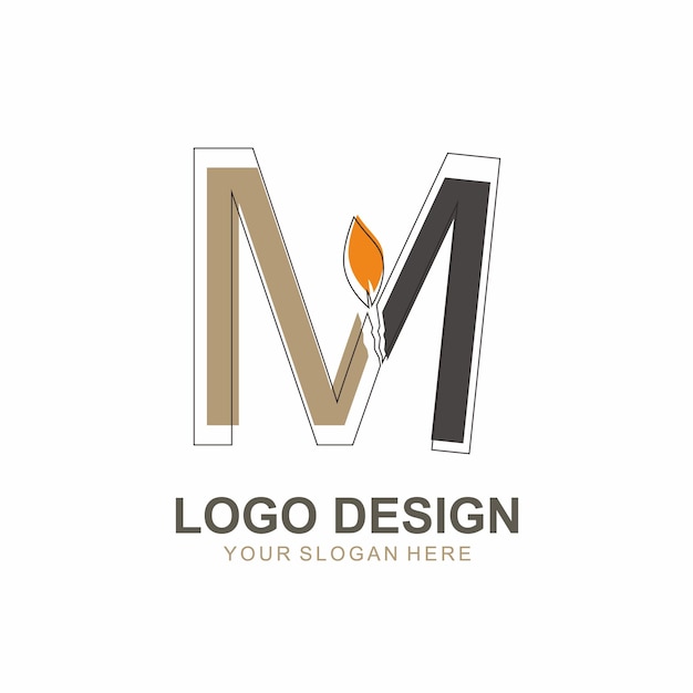 Logo Letter M All elements on this template are editable with vector software