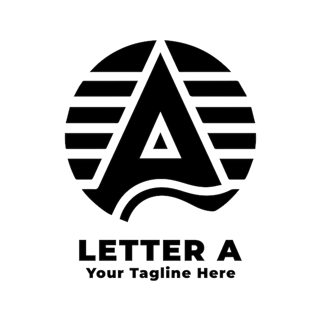 Vector logo letter a simple vector design