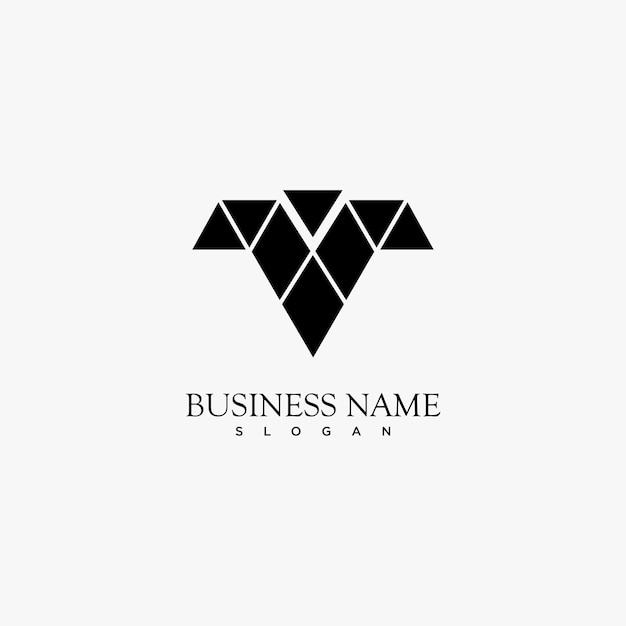 logo letter v design art template