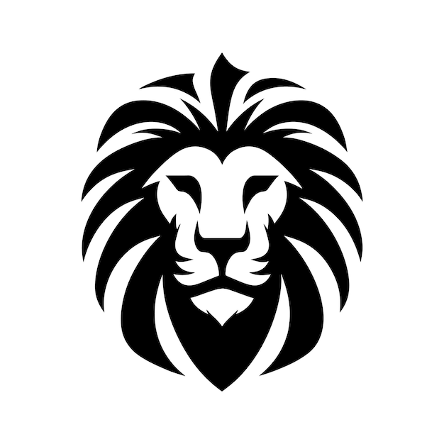 logo lion monochrome