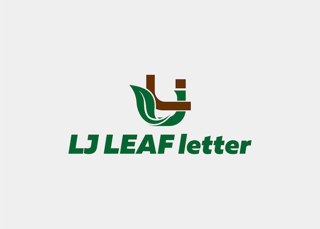 LOGO LJ LEAF LETTER COMPANY NAME