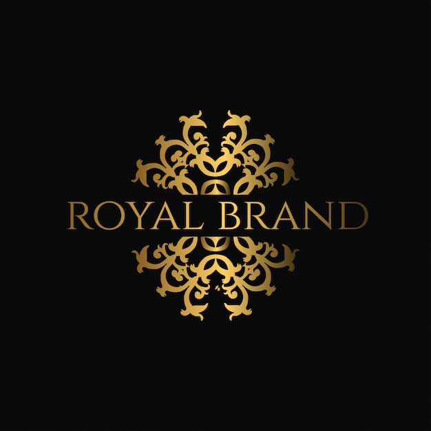 Logo Luxury with Golden Color