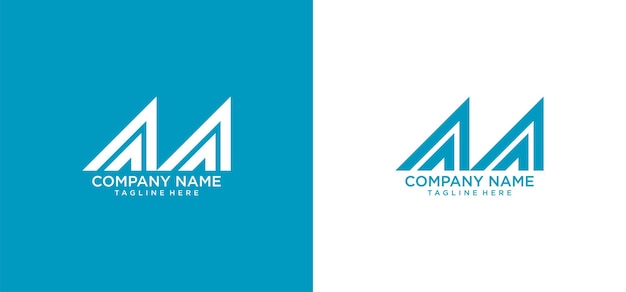 logo M abstract initial design