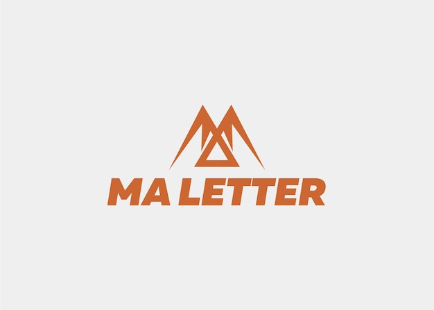 LOGO MA LETTER LINE COMPANY NAME