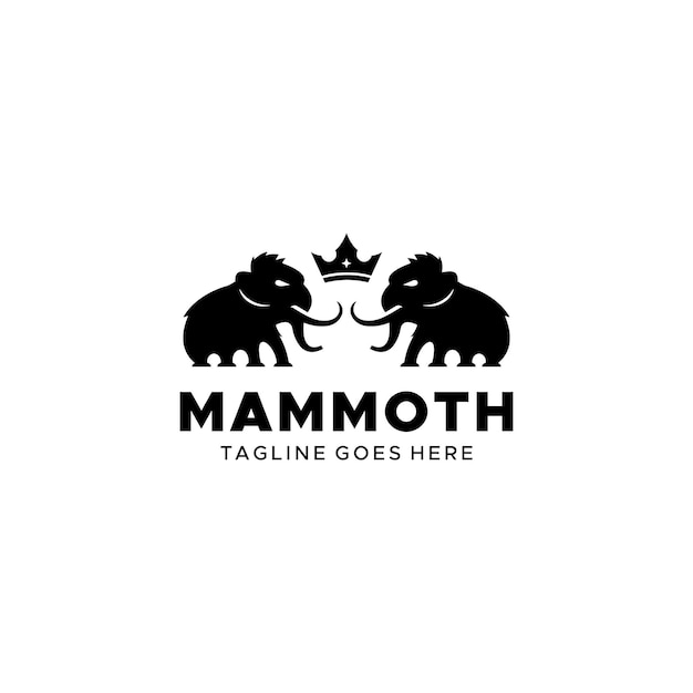 Logo Mammoth for company premium vector