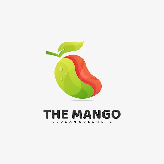  Logo  The Mango Gradient Colorful Style.