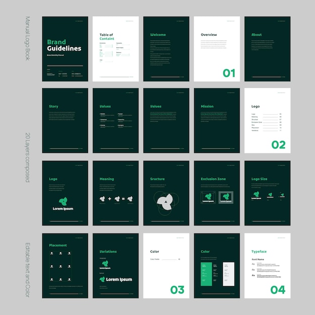 Logo Manual and Booklet Template