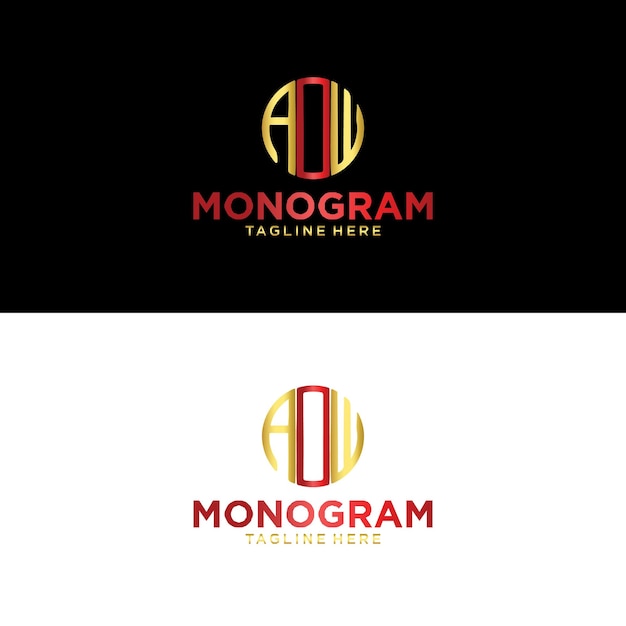 Logo for a monogram logo by m.