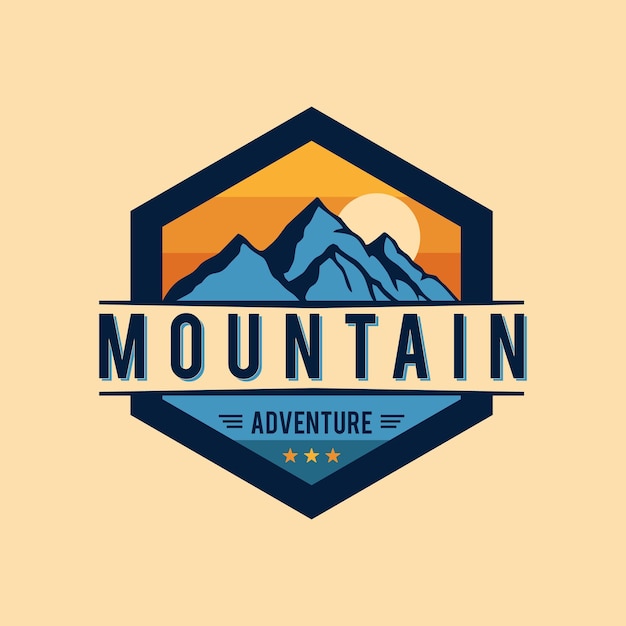 A logo for a mountain adventure