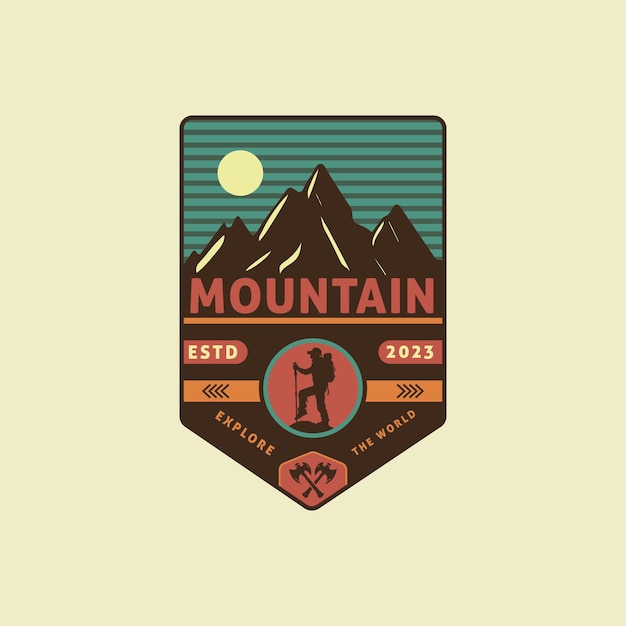 A logo for a mountain adventure.