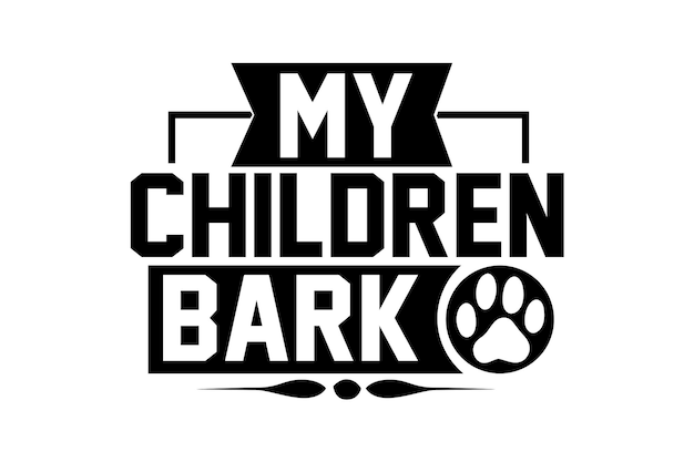 A logo for my children bark.