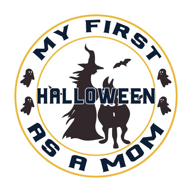 A logo for my first halloween as a mom