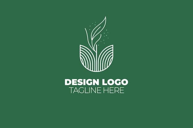 Logo for an online store with a plant and a plant