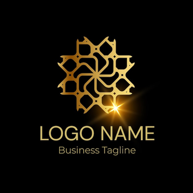 Vector logo ornament gold company business brand