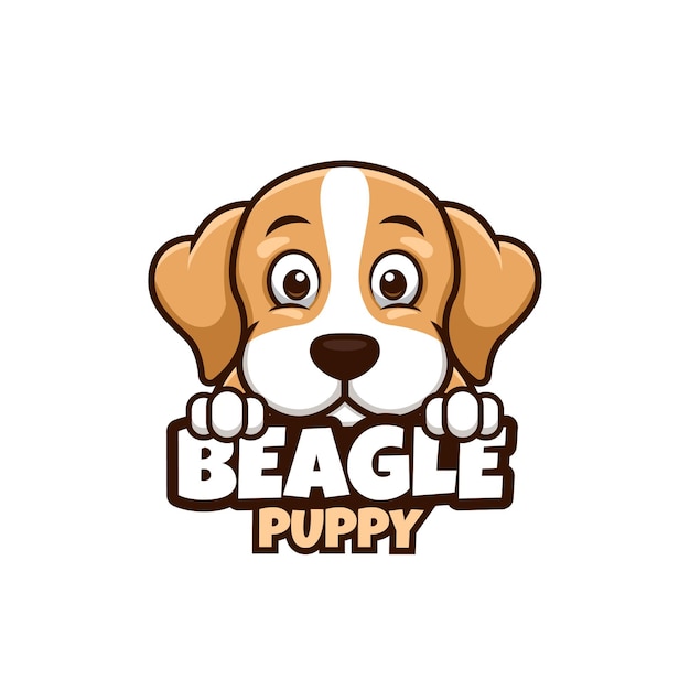 Logo for pet shop, pet care or your own dog with Beagle dog