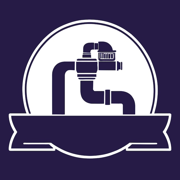 Vector logo for a plumbing company called plummy include a pipe vector illustration flat 2