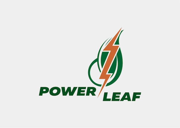 LOGO POWER LEAF COMPANY NAME