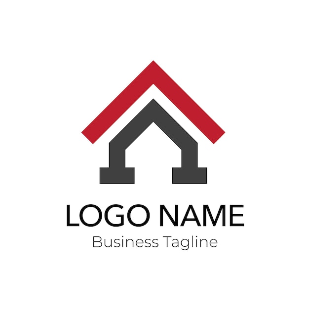 Logo Real Estate Building Company Business Brand Design Template