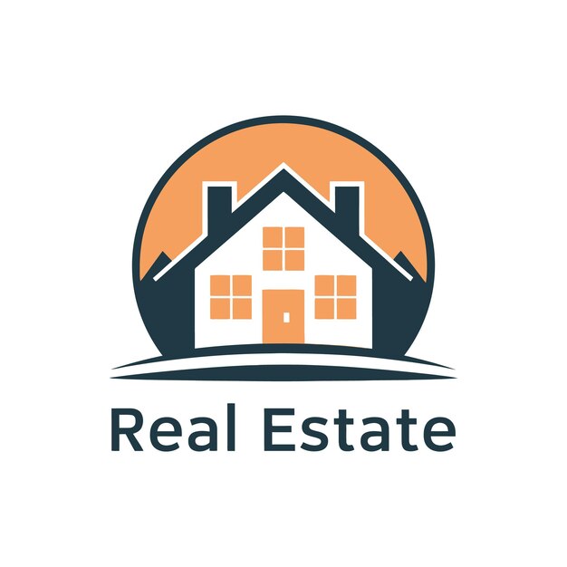 a logo for real estate called real estate