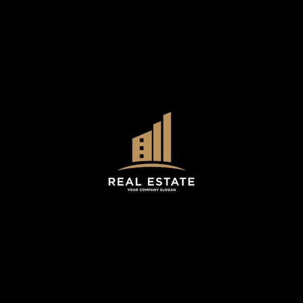 logo real estate your company slogan design art template